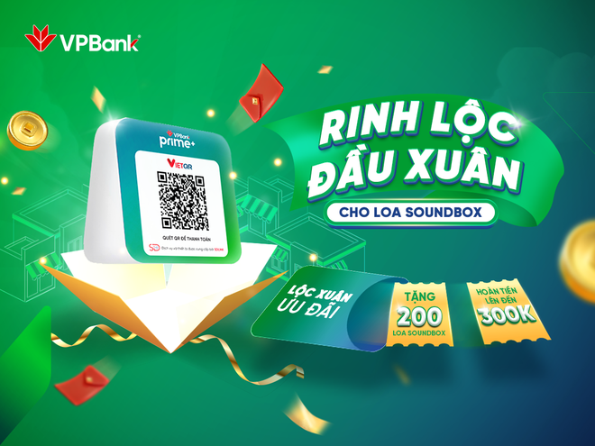 VPBank tặng và miễn phí thuê 200 loa soundbox cho 200 khách hàng