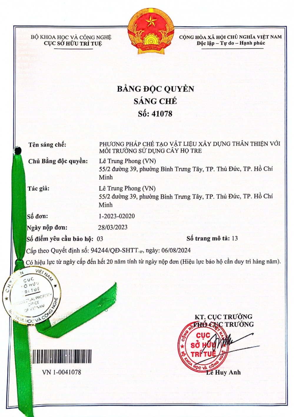 2024-Le Trung Phong-Bang doc quyen sang che