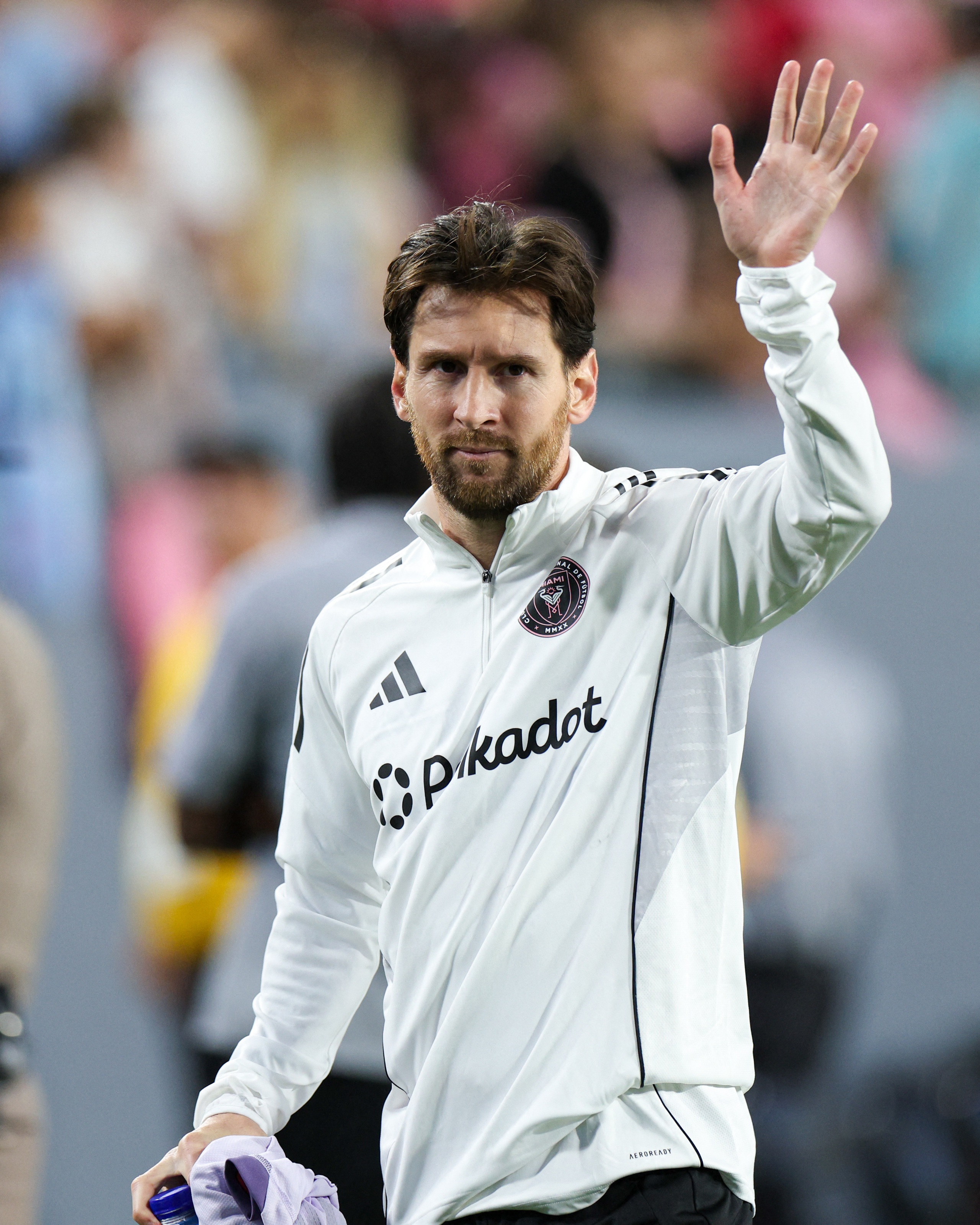 Messi trong trận đấu gặp đội Orlando City SC mới đây, là trận cuối kết thúc đợt tập huấn trước mùa giải của Inter Miami