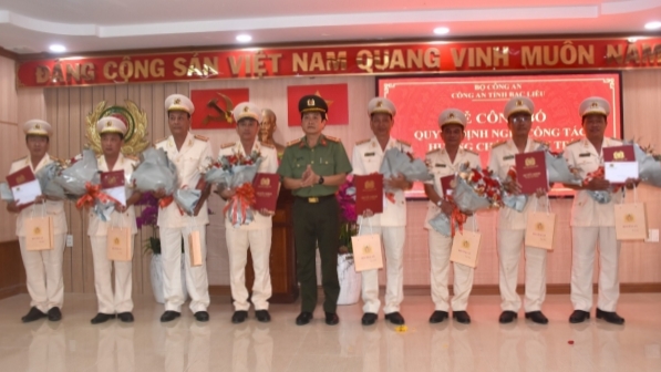 Bạc Liêu: 13 trưởng, phó phòng công an tỉnh nghỉ hưu trước tuổi- Ảnh 1. Bạc Liêu: 13 trưởng, phó phòng công an tỉnh nghỉ hưu trước tuổi- Ảnh 1.