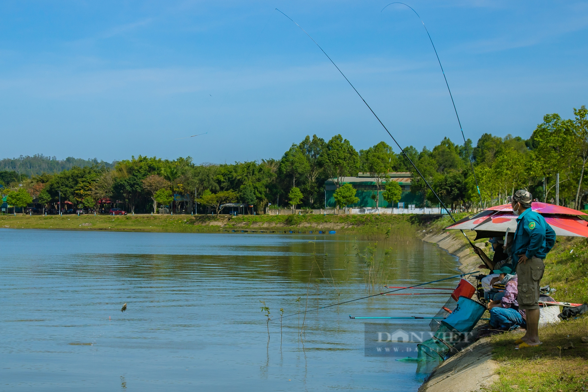 Hồ nước hơn 200ha ở Đắk Lắk: Trên bờ, bà con trồng rau; dưới hồ, cá quẫy - Ảnh 7.