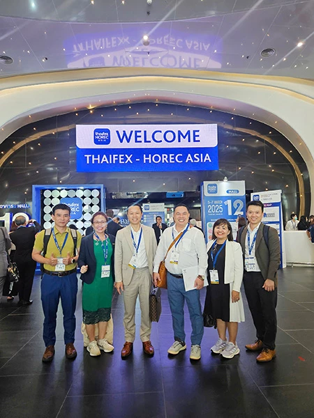 Phái đoàn cấp cao của Menas International tham dự triển lãm ThaiFex – Horeca Asia 2025. 