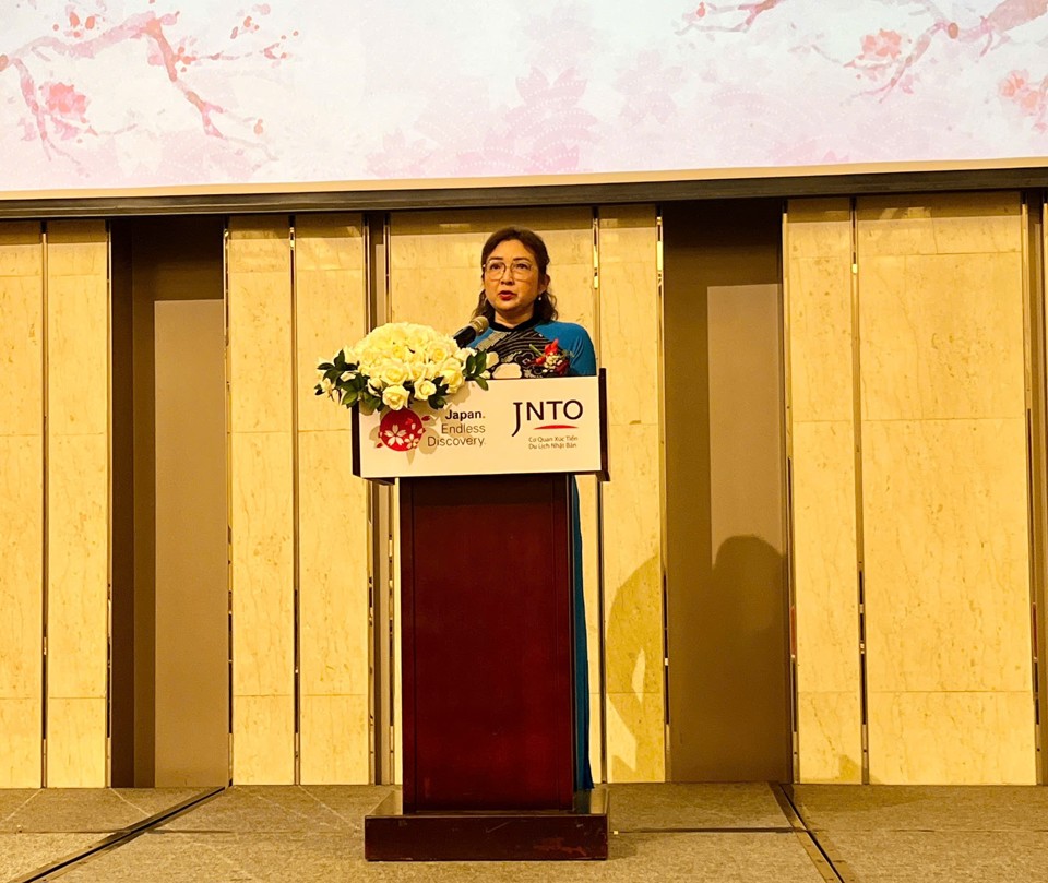 Phó Giám đốc Sở Du lịch TP Hồ Chí Minh Bùi Thị Ngọc Hiếu cho biết, năm 2024 TP đón 348.239 lượt du khách Nhật Bản.