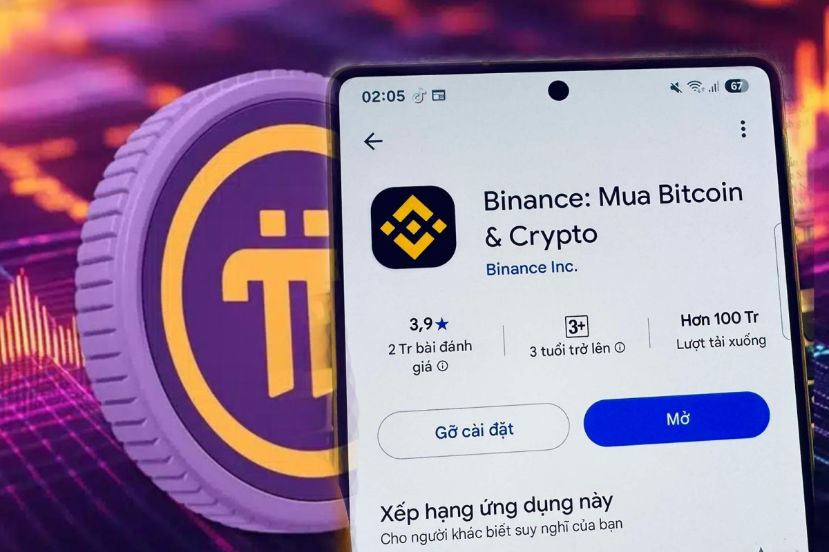 Ứng dụng Binance bị 'Pi thủ' dồn dập đánh giá 1 sao do không niêm yết đồng Pi