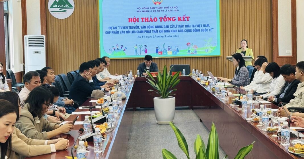 Nông dân Hà Nội bảo vệ môi trường, giảm phát khí thải nhà kính