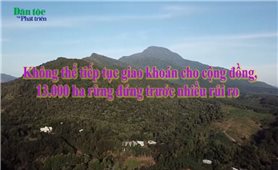 Không thể tiếp tục giao khoán cho cộng đồng, 13.000 ha rừng đứng trước nhiều rủi ro
