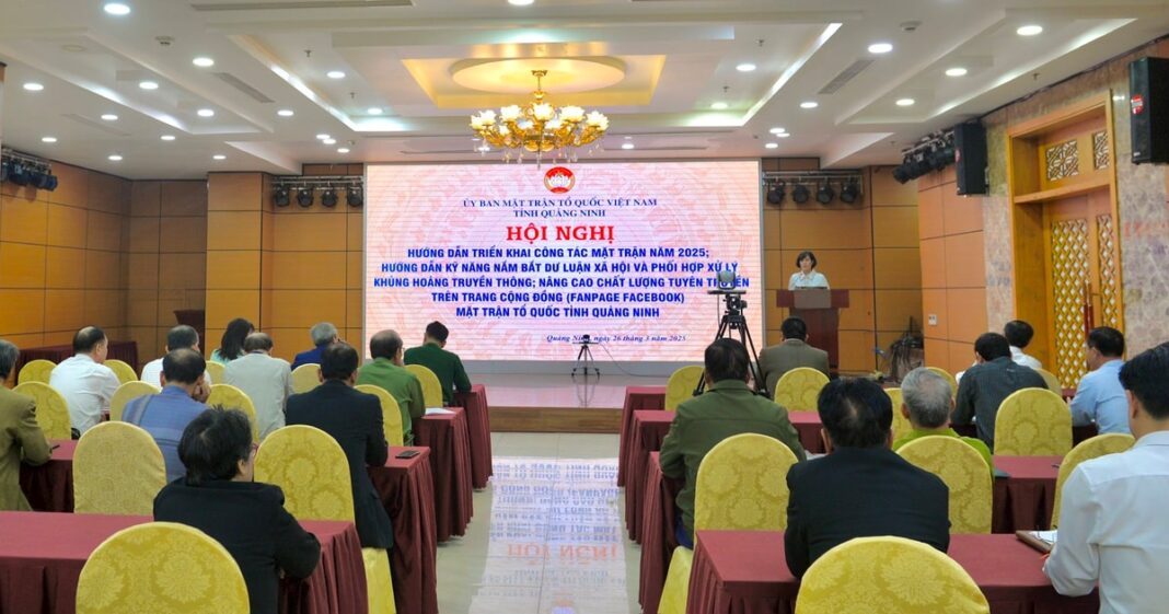Nâng cao kỹ năng ứng dụng công nghệ thông tin cho cán bộ Mặt trận