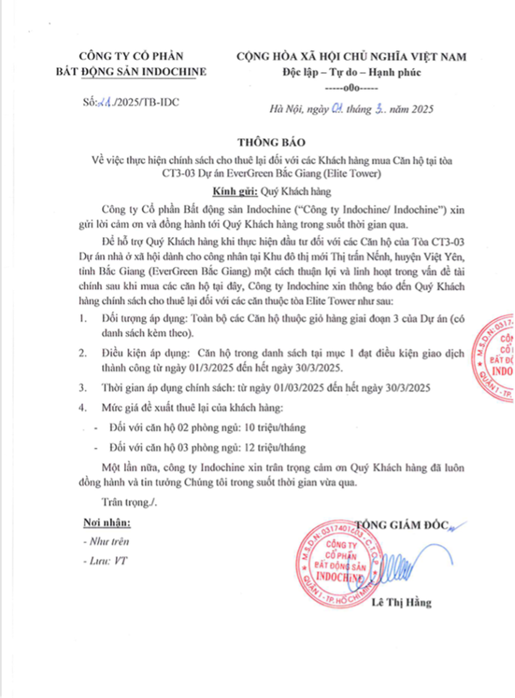 Evergreen Bắc Giang ra mắt chính sách thuê lại căn hộ 12 triệu đồng/tháng trong 3 năm - 2