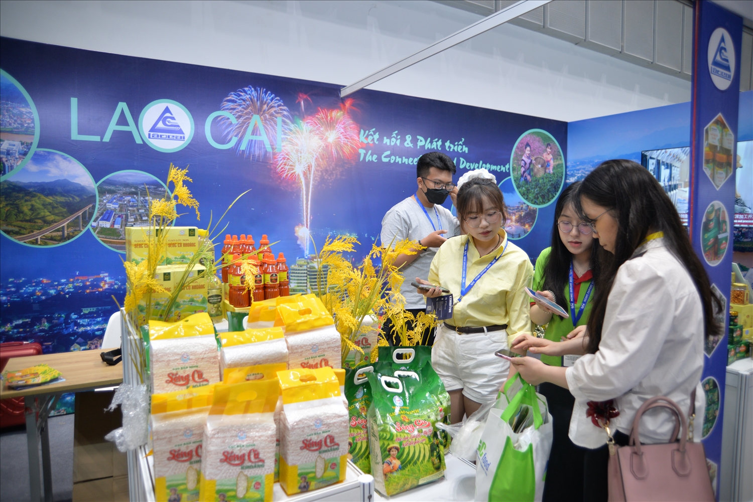 Gian hàng doanh nghiệp tỉnh Lào Cai tại hội chợ Gian hàng doanh nghiệp tỉnh Lào Cai tại hội chợ
