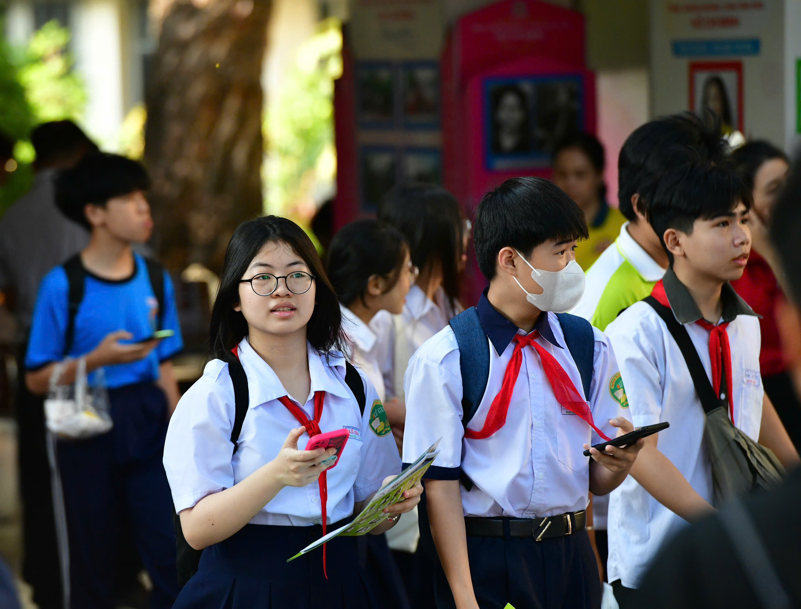 Ngày hội Tự tin vào lớp 10: Học sinh háo hức đến từ sáng sớm - Ảnh 1. lớp 10 - Ảnh 8.