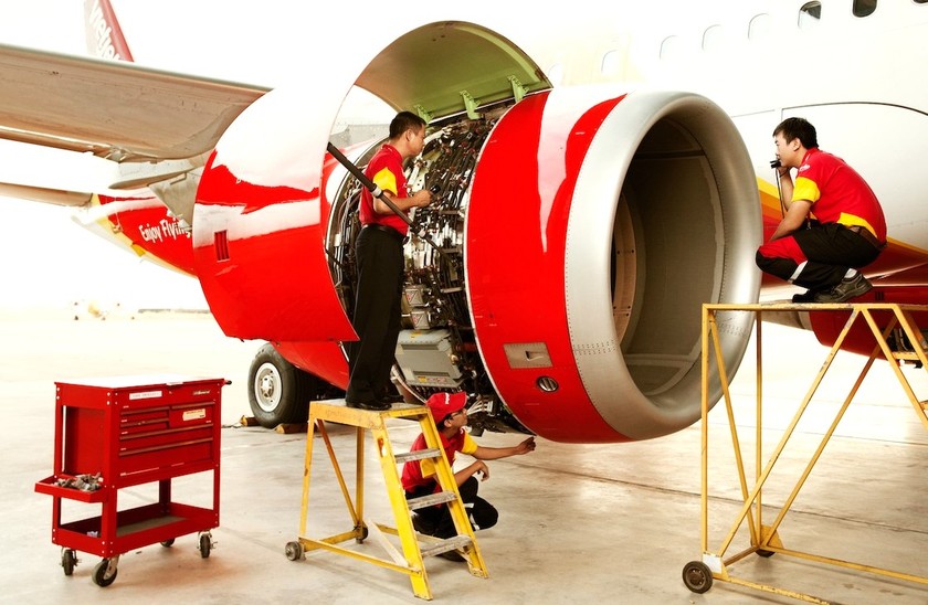 Chưa có hangar ở Việt Nam, Vietjet chưa thể chủ động trong công tác đảm bảo kỹ thuật cho đội tàu bay gần trăm chiếc.