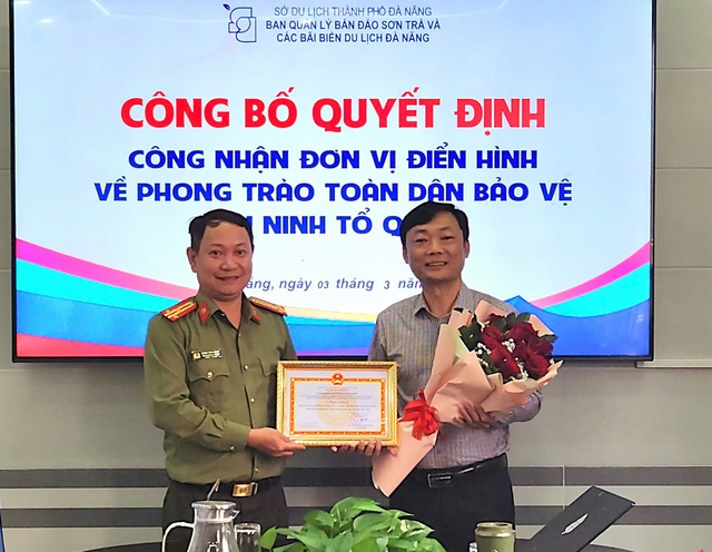 BQL bán đảo Sơn Trà và các bãi biển du lịch Đà Nẵng là đơn vị điển hình về phong trào toàn dân bảo vệ ANTQ - Ảnh 1.