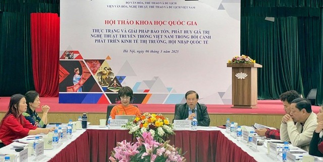 Thực trạng và giải pháp bảo tồn, phát huy giá trị nghệ thuật truyền thống Việt Nam trong bối cảnh phát triển kinh tế thị trường, hội nhập quốc tế - Ảnh 1. Thực trạng và giải pháp bảo tồn, phát huy giá trị nghệ thuật truyền thống Việt Nam trong bối cảnh phát triển kinh tế thị trường, hội nhập quốc tế - Ảnh 1.