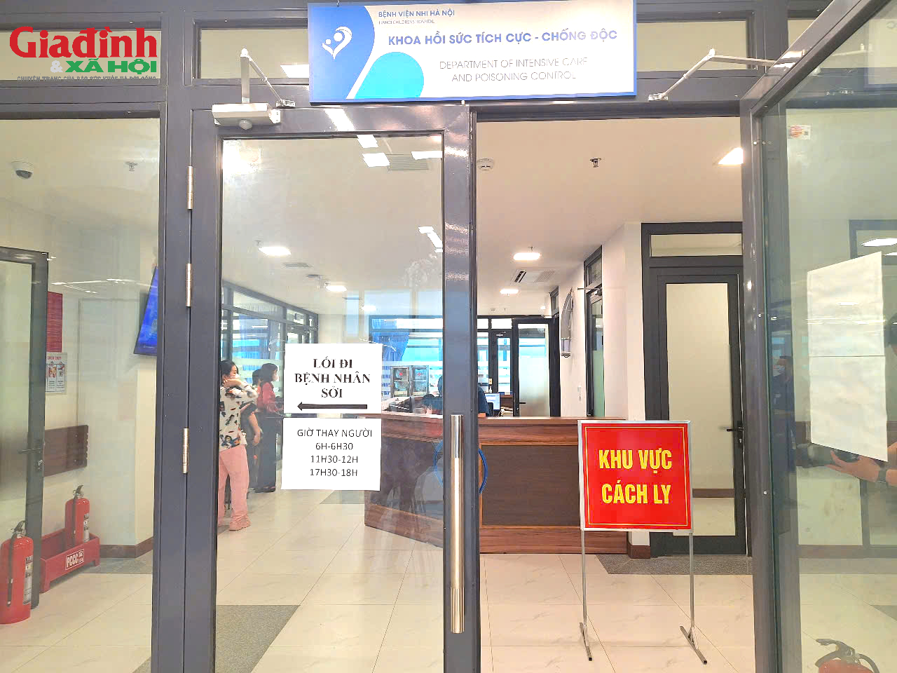 Bên trong khu cách ly điều trị sởi tại Bệnh viện Nhi Hà Nội - Ảnh 1. Bên trong khu cách ly điều trị sởi tại Bệnh viện Nhi Hà Nội - Ảnh 1.