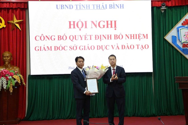 Bổ nhiệm Giám đốc Sở GD-ĐT tỉnh Thái Bình sau gần nửa năm 