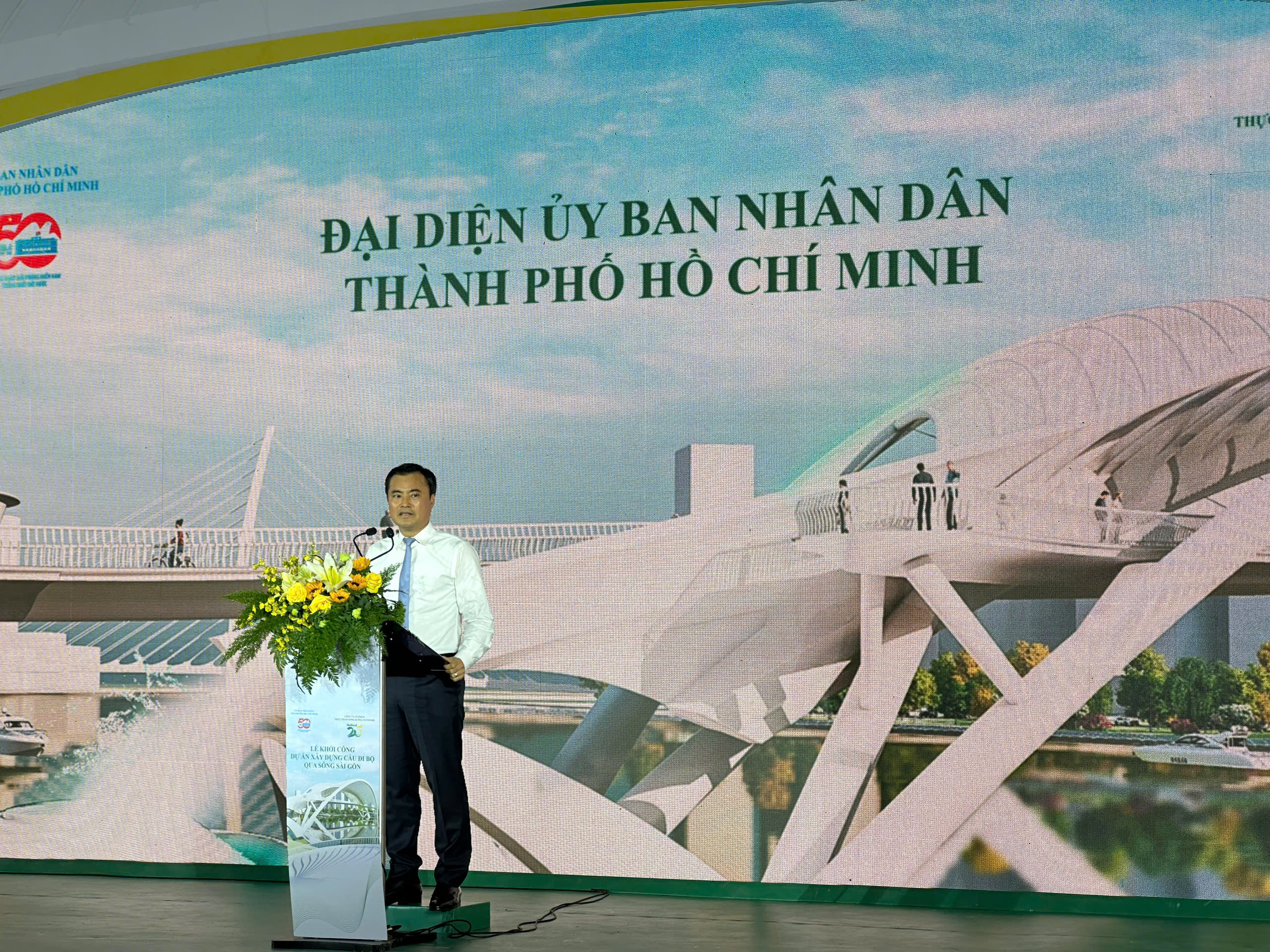 Khởi công biểu tượng mới TP HCM: Cầu đi bộ vượt sông Sài Gòn- Ảnh 6. Khởi công biểu tượng mới TP HCM: Cầu đi bộ vượt sông Sài Gòn- Ảnh 6.