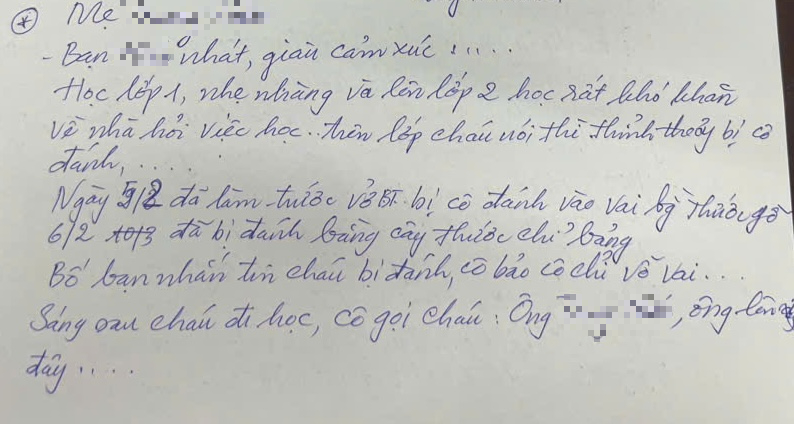 Cô giáo bị tố đánh, xưng 