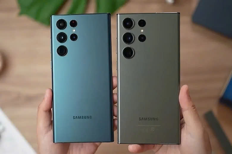 Samsung Galaxy S22 Ultra và S23 Ultra. Ảnh. Viettablet