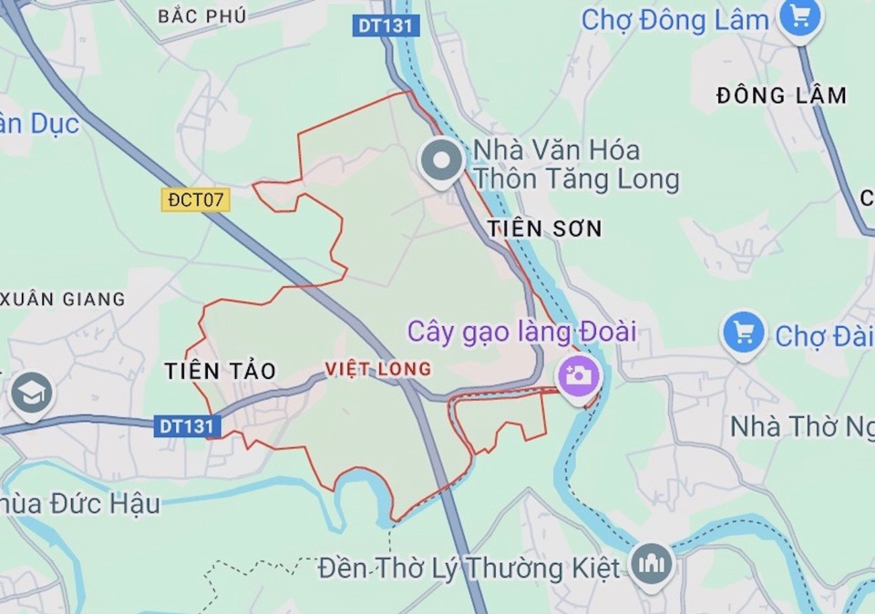Địa giới hành chính xã Việt Long (huyện Sóc Sơn).