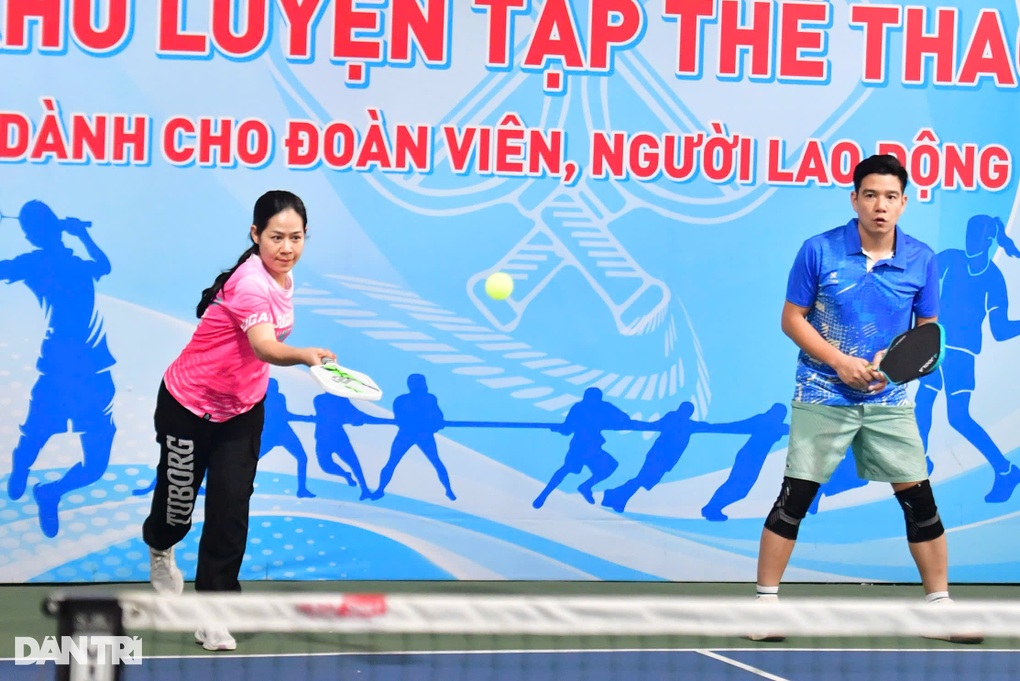 Nhiều trận đấu hấp dẫn ở giải pickleball Ngân hàng Nhà nước mở rộng 2025 - 1