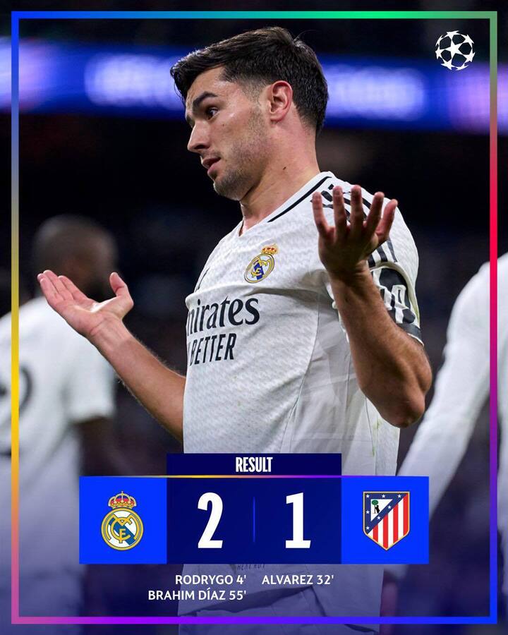 Real Madrid thắng Atletico Madrid 2-1