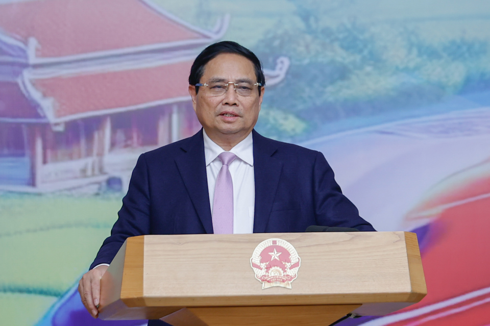 Thủ tướng Phạm Minh Chính: Thần tốc, đột phá hơn nữa để thông tuyến cao tốc từ Cao Bằng tới Cà Mau trong năm 2025 - Ảnh: VGP/Nhật Bắc