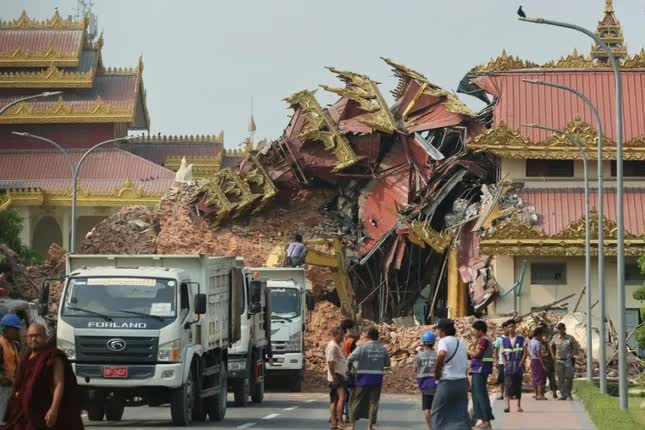 Thêm dư chấn 5.1 độ ở Myanmar, khó khăn chồng chất - Ảnh 2. Thêm dư chấn 5.1 độ ở Myanmar, khó khăn chồng chất - Ảnh 2.