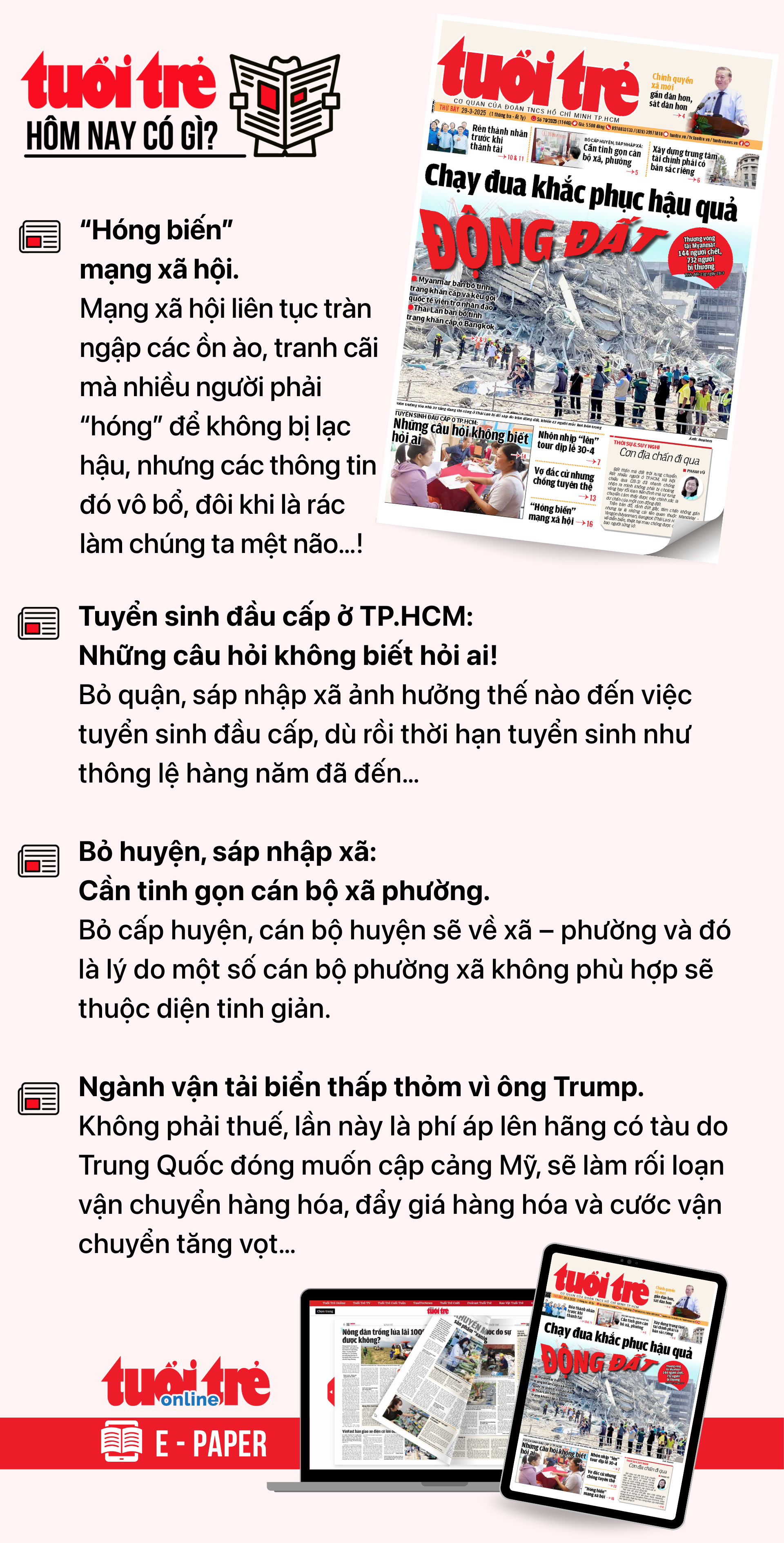 Tin tức sáng 29-3: Giá rao bán bất động sản tăng ở các địa phương khi chuẩn bị sáp nhập - Ảnh 3.