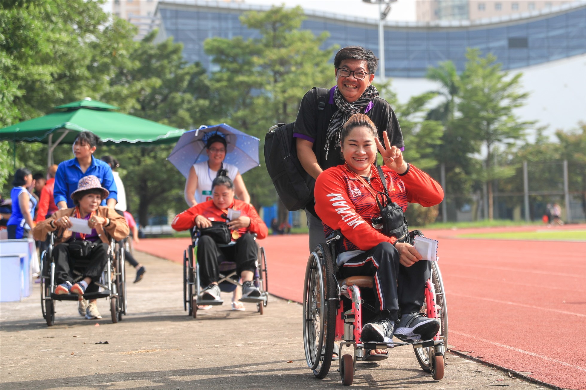 giải điền kinh người khuyết tật toàn quốc 2022 tại Hà Nội. (Ảnh: Báo Lao Động)