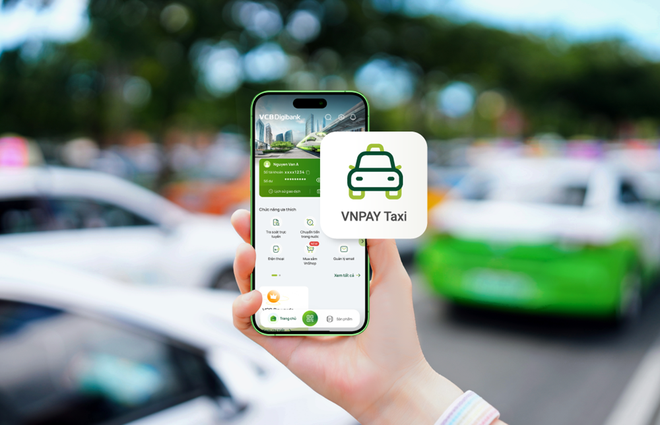 Tính năng VNPAY Taxi trên app ngân hàng