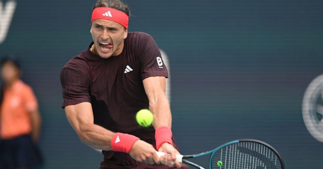 Zverev bị loại, Djokovic tăng khả năng vô địch Miami Open