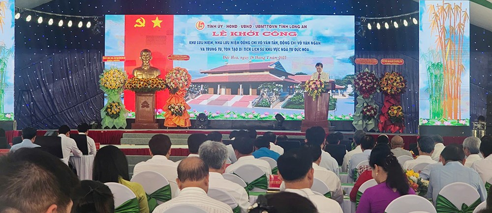 Khởi công xây dựng Khu lưu niệm hai nhà cách mạng Võ Văn Tần và Võ Văn Ngân - ảnh 2