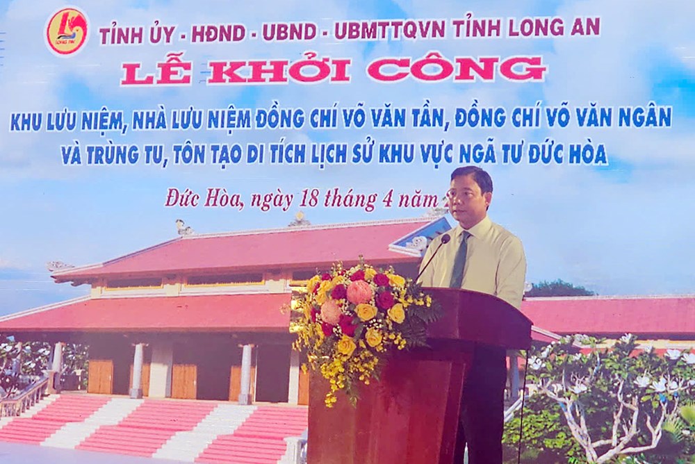 Khởi công xây dựng Khu lưu niệm hai nhà cách mạng Võ Văn Tần và Võ Văn Ngân - ảnh 3
