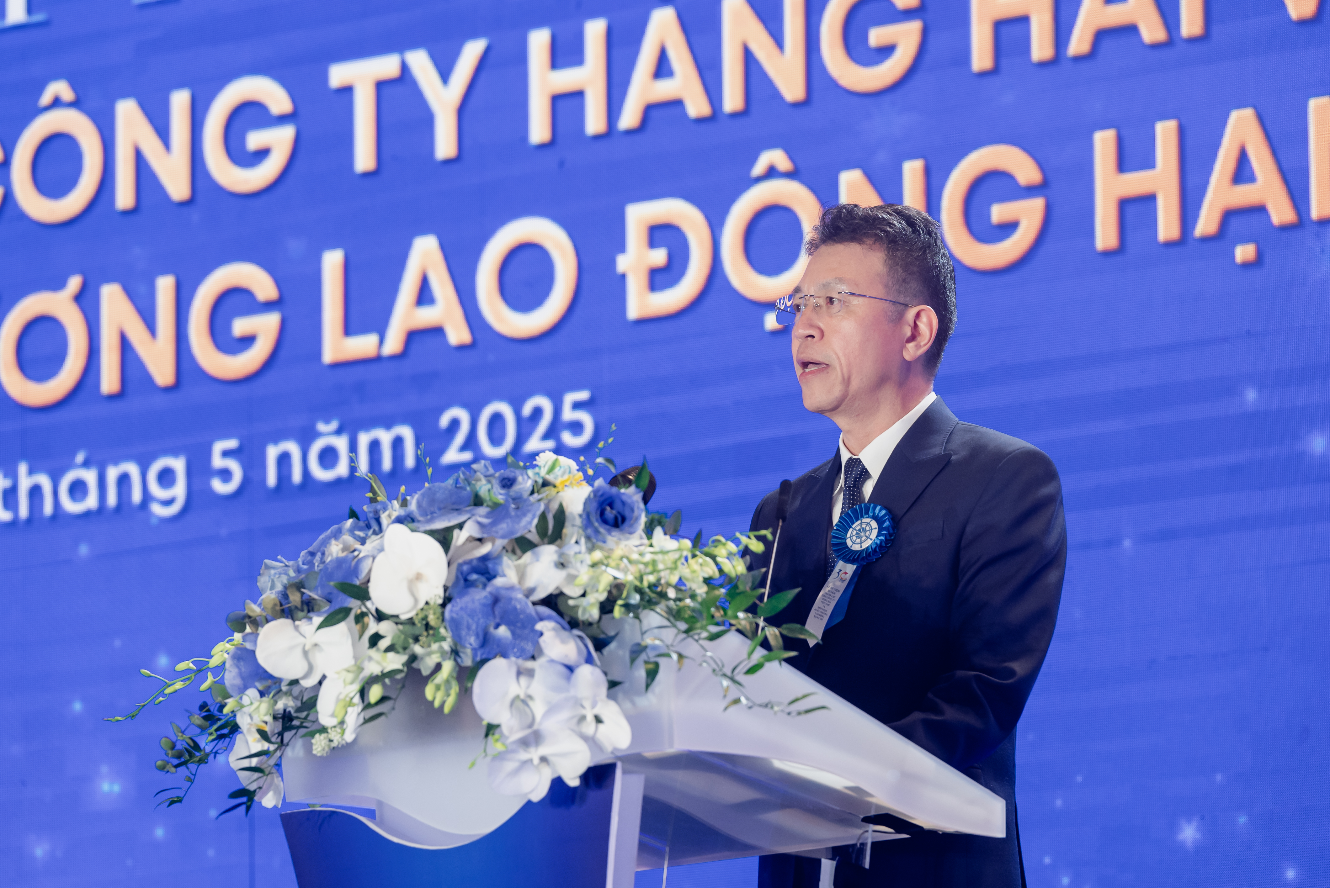 Chủ tịch HĐQT VIMC Lê Anh Sơn phát biểu tại sự kiện.