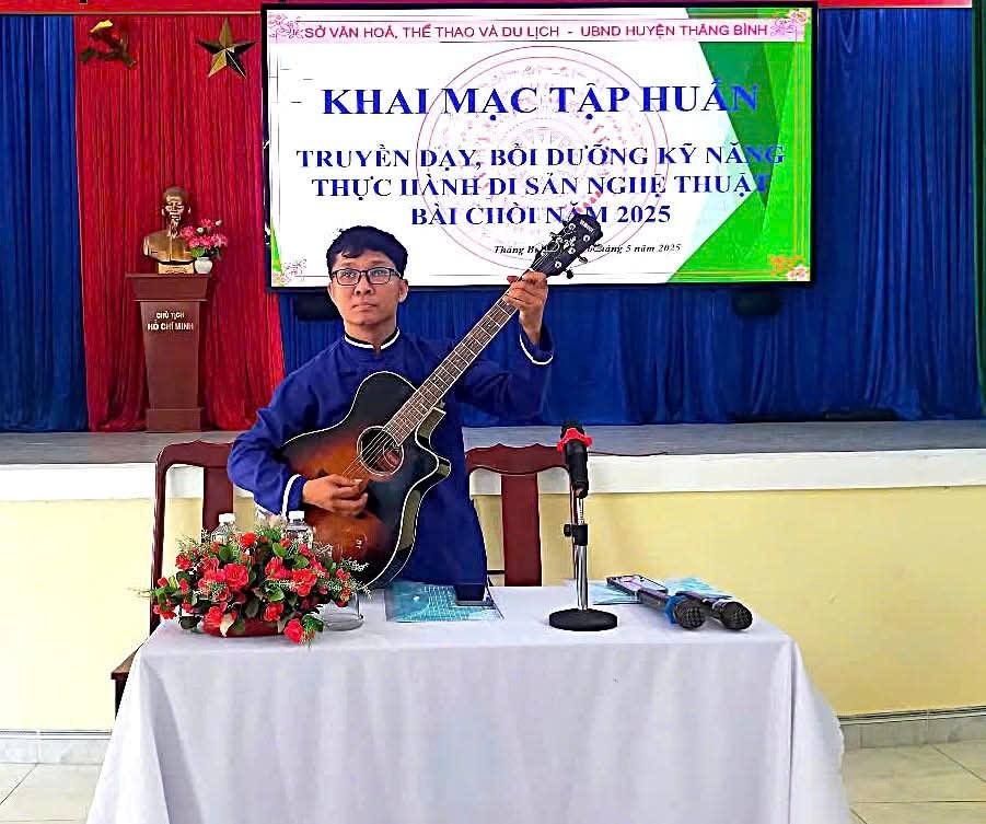 Bồi dưỡng kỹ năng thực hành di sản nghệ thuật Bài chòi - ảnh 2