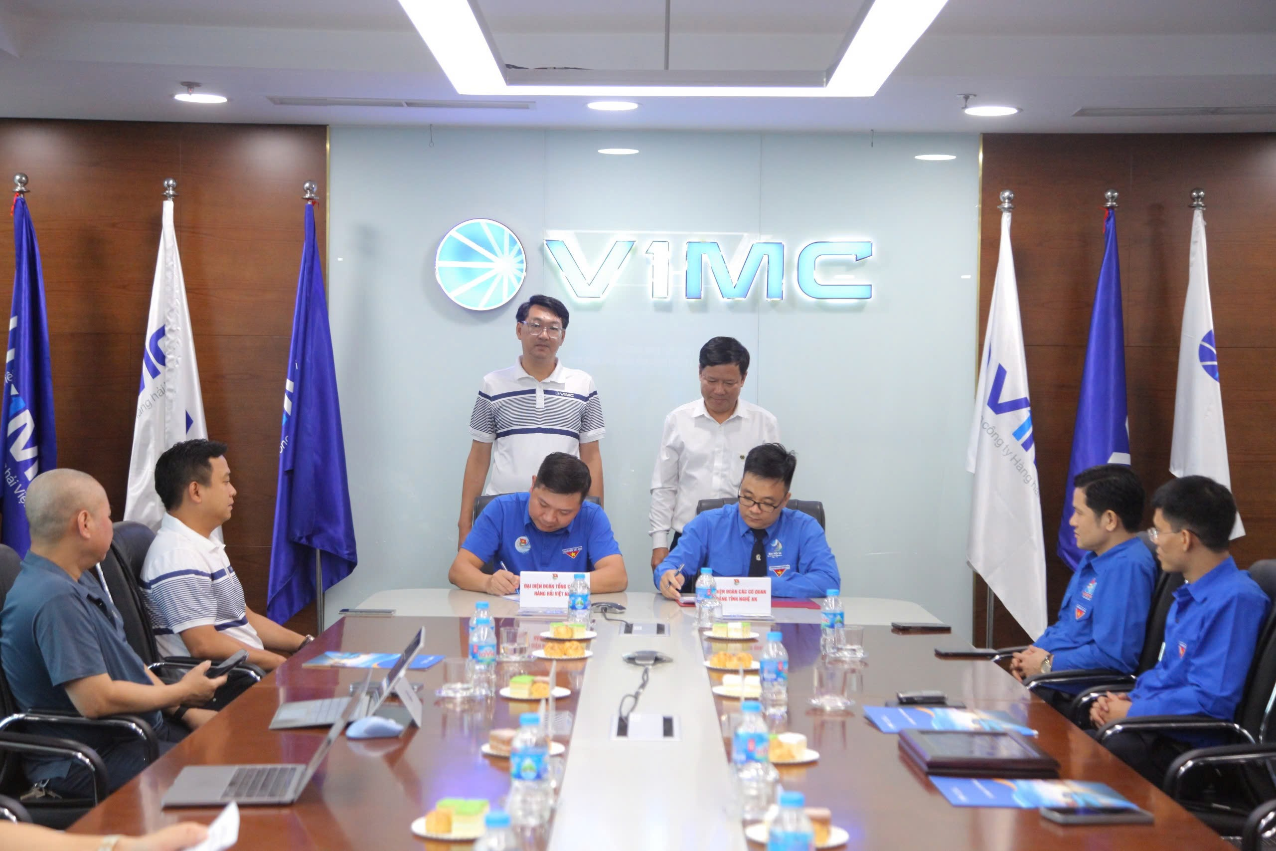Ký kết chương trình phối hợp công tác năm 2025 giữa Đoàn Thanh niên VIMC và Đoàn Thanh niên Các cơ quan Đảng tỉnh Nghệ An