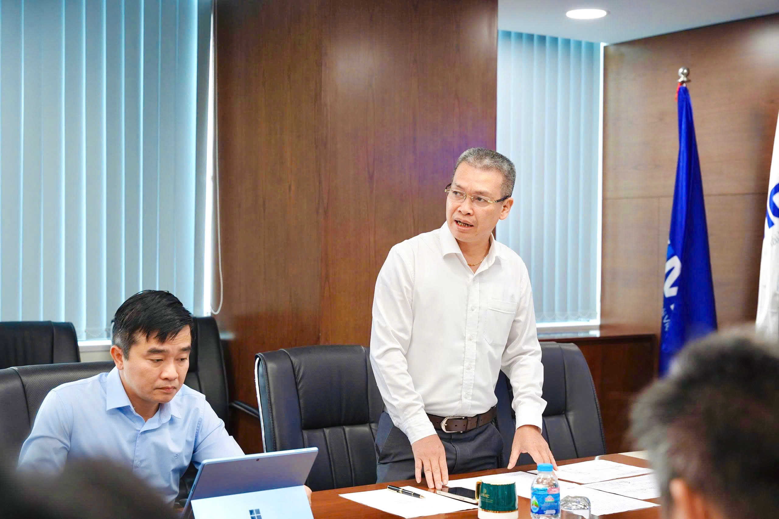 Tưng bừng Ngày hội Sức trẻ Sinh viên TP HCM - Vietnam.vn Phó Tổng giám đốc Nguyễn Ngọc Ánh phát biểu tại hội nghị