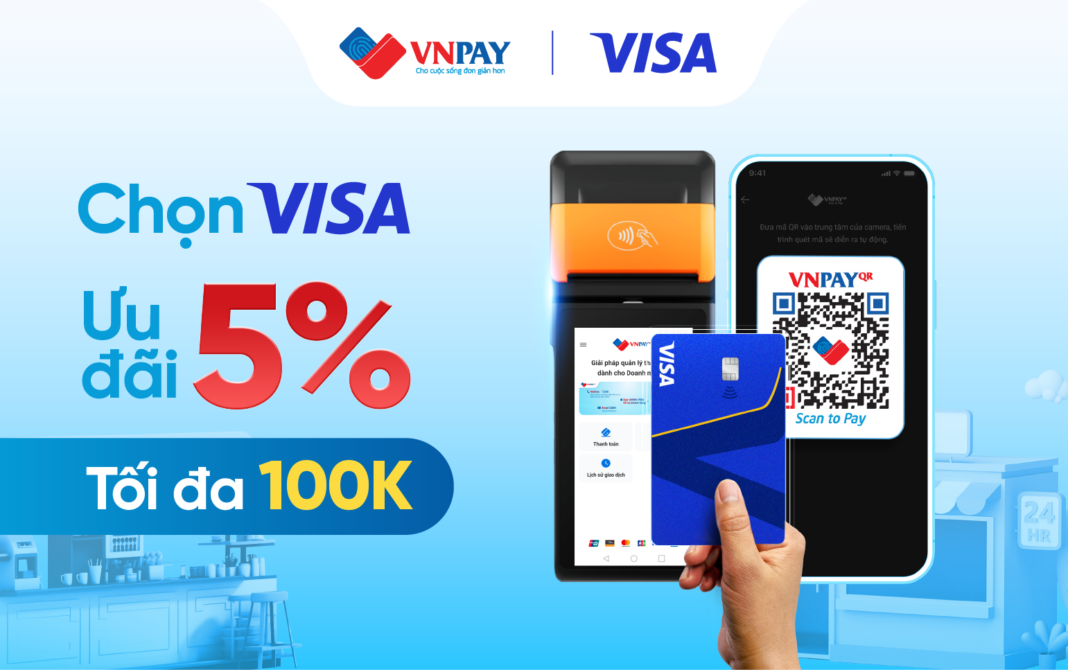 Ưu đãi lớn - Hoàn tiền, giảm giá, trúng iPhone 16 Pro Max khi thanh toán VNPAY-QR và VNPAY SmartPOS bằng thẻ Visa